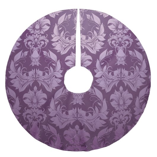 Klassischer Hintergrund: Nahtloses Vintages Design Polyester Weihnachtsbaumdecke (Vorderseite)