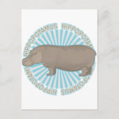 Klassischer Hippopotamus Postkarte (Vorderseite)