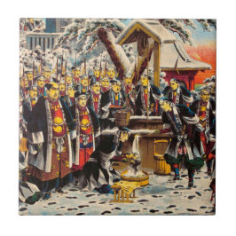 Klassischer historischer malender Japan Bushido Fliese