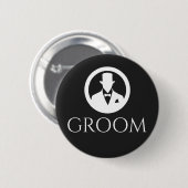 Klassischer Hochzeitsanzug-Manschettenknopf Button (Vorne & Hinten)