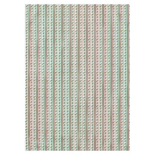 Klassischer Holly und Streifen Tischdecke (Vorderseite)