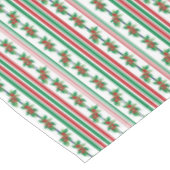 Klassischer Holly und Streifen Tischdecke (Schrägansicht)