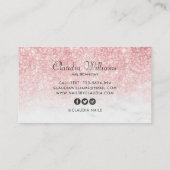 Klassischer holografischer Glitzer Visitenkarte (Rückseite)