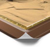 Klassischer Holzrahmen mit vergoldetem Foto Poster (Ecke)