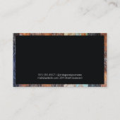 Klassischer Holzschnitt | Monogramm | BERUFLICH Visitenkarte (Rückseite)