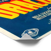 Klassischer Horror muss Dracula auf der Mauer habe Poster (Ecke)