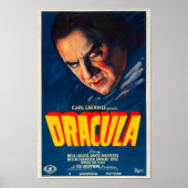 Klassischer Horror muss Dracula auf der Mauer habe Poster (Vorne)