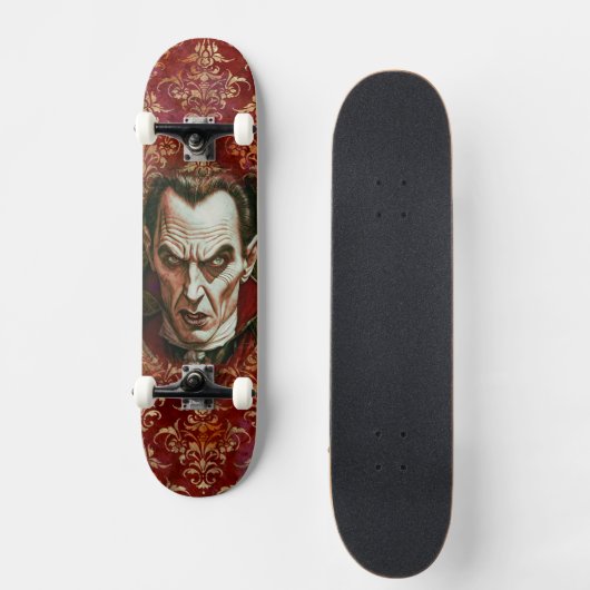 Klassischer Horror Vampire: Nocturnus Skateboard (Vorderseite)