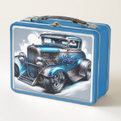 Klassischer Hot Rod Metall Brotdose (Vorderseite)