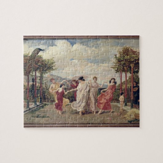 Klassischer Idyll (Öl auf Leinwand) Puzzle (Horizontal)