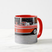 Klassischer Impala Convertible Red Car Tasse Cup (VorderseiteRechts)