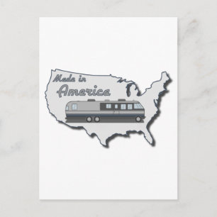 Klassischer in Amerika gebauter Wohnwagen Postkarte