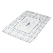 Klassischer, individualisierbarer Karierter Lake H Badematte (Schrägansicht)