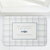 Klassischer, individualisierbarer Karierter Lake H Badematte