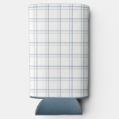 Klassischer, individualisierbarer Karierter Lake H Selters Dosenkühler (Rückseite)