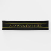 Klassischer, individuell anpassbarer Gold Text & Z Banner (Horizontal)