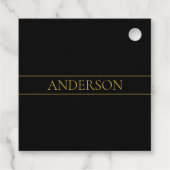 Klassischer, individuell anpassbarer Gold Text & Z Geschenkanhänger (Rückseite)