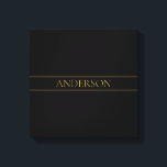 Klassischer, individuell anpassbarer Gold Text & Z Leinwanddruck<br><div class="desc">Ihr individuelle Name oder Ihre Marke.</div>