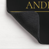 Klassischer, individuell anpassbarer Gold Text & Z Mousepad (Ecke)