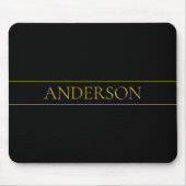 Klassischer, individuell anpassbarer Gold Text & Z Mousepad (Vorne)