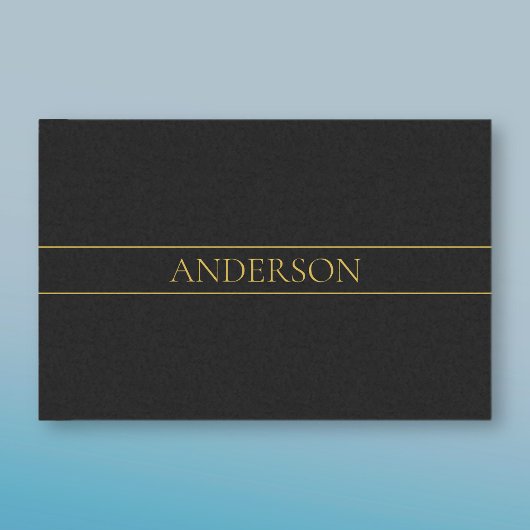 Klassischer, individuell anpassbarer Gold Text & Z Seidenpapier