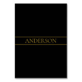 Klassischer, individuell anpassbarer Gold Text & Z Tischnummer (Vorderseite)