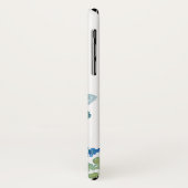 Klassischer Individuelle Name für weiße Blume Case-Mate iPhone Hülle (Hinten/Links)