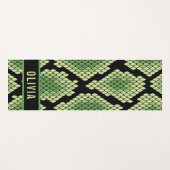 Klassischer Individuelle Name Schlange Muster für Yogamatte (Vorderseite (Horizontal))