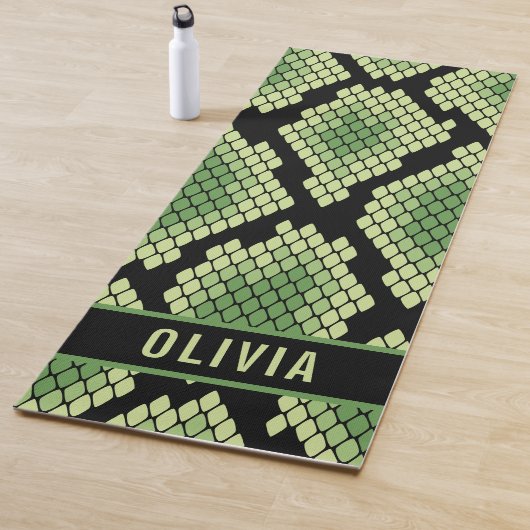 Klassischer Individuelle Name Schlange Muster für Yogamatte (Beispiel)