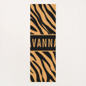 Klassischer Individuelle Name Tiger Tierdruckmuste Yogamatte (Rückseite)