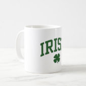 Klassischer Irischer Stolz Shamrock - St. Patrick' Kaffeetasse (Vorderseite Links)