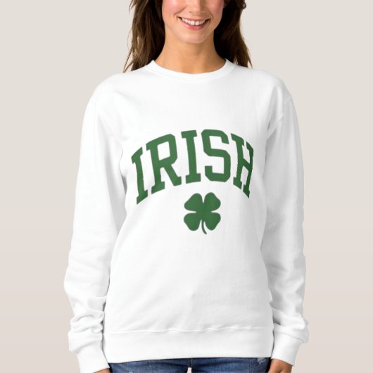 Klassischer irischer Stolz Shamrock - St. Patrick' Sweatshirt (Vorderseite)