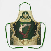 Klassischer Irish Celtic Harp Service Schürze (Vorderseite)