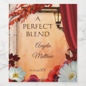 Klassischer italienischer Art-Hochzeit im Weinetikett (Einzelnes Label)