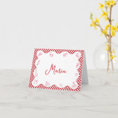 Klassischer italienischer Roter Schachtel-Individu Karte (Gelbe Blume)