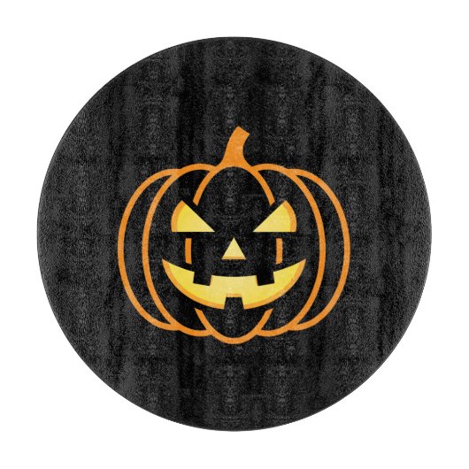 Klassischer Jack-O'-Lantern Halloween Schneidebrett (Vorderseite)