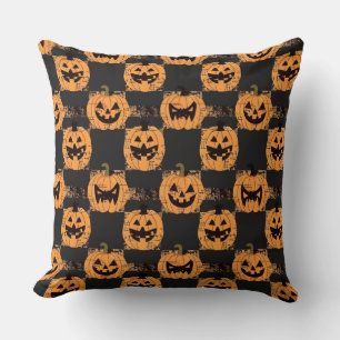 Klassischer Jack-O'-Lanterns Halloween Kissen