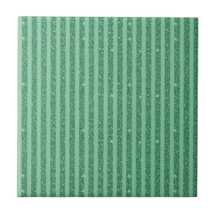 Klassischer Jadegrün-Glitter-Stil mit vertikalen S Fliese
