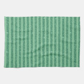 Klassischer Jadegrün-Glitter-Stil mit vertikalen S Geschirrtuch (Horizontal)