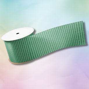 Klassischer Jadegrün-Glitter-Stil mit vertikalen S Satinband