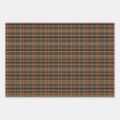 Klassischer Jahrgang Weihnachtsgebäck kariert rot  Geschenkpapier Set (Vorderseite 3)