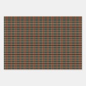 Klassischer Jahrgang Weihnachtsgebäck kariert rot  Geschenkpapier Set (Vorderseite)