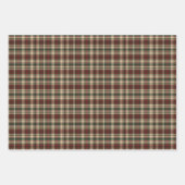 Klassischer Jahrgang Weihnachtsgebäck kariert rot Geschenkpapier Set (Vorderseite 2)