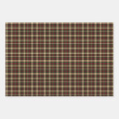 Klassischer Jahrgang Weihnachtsgebäck kariert rot  Geschenkpapier Set (Vorderseite)