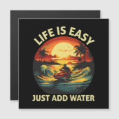 Klassischer Jet Ski Skier Magnetkarte (Vorne/Hinten)