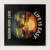 Klassischer Jet Ski Skier Puzzle (Horizontal)