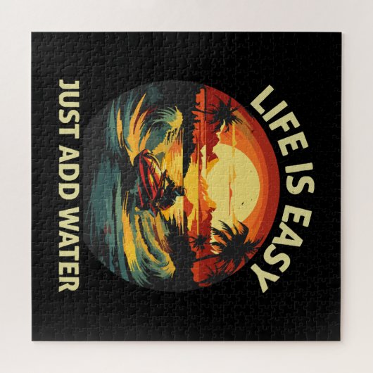 Klassischer Jet Ski Skier Puzzle (Horizontal)