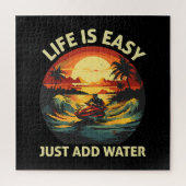 Klassischer Jet Ski Skier Puzzle (Vertikal)