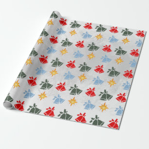 Klassischer Jingle Bell Star Weihnachten Geschenkpapier