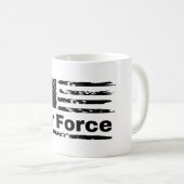 Klassischer Kaffee der Air Force mit Flagge Kaffeetasse (VorderseiteRechts)